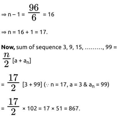 find the sum of all two digit odd multiples of 3|Find the of all odd integers between 2 and 100 divisible by 3. .